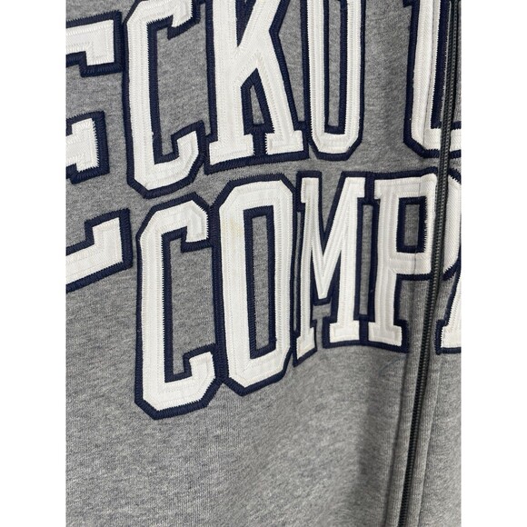 Vintage Ecko UNLTD Zip Up Hoodie Mens Gray Y2K Spell Out Grunge Skater 2X - Picture 15 of 16